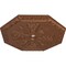 Ekena Millwork Spring Octagonal Medallion (Canopies up to 3"), 29 1/8"OD x 2 1/4"ID x 1 1/8"P, Polished Copper CM30SPPOS - alternate 2